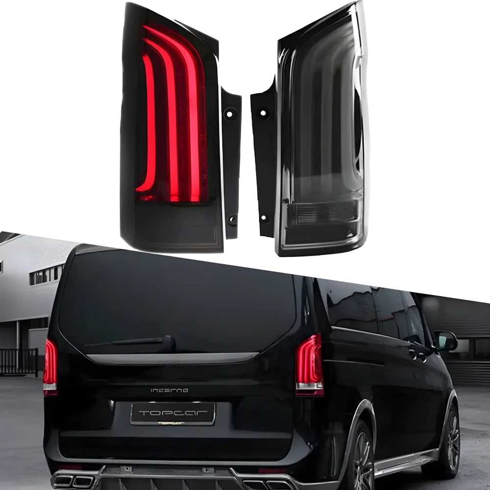 Upgrade High Configure Auto Led Back Lamps Assembly For Benz Vito W447 2016-2024 LED Dynamic Blink Car Tail Light Accessories