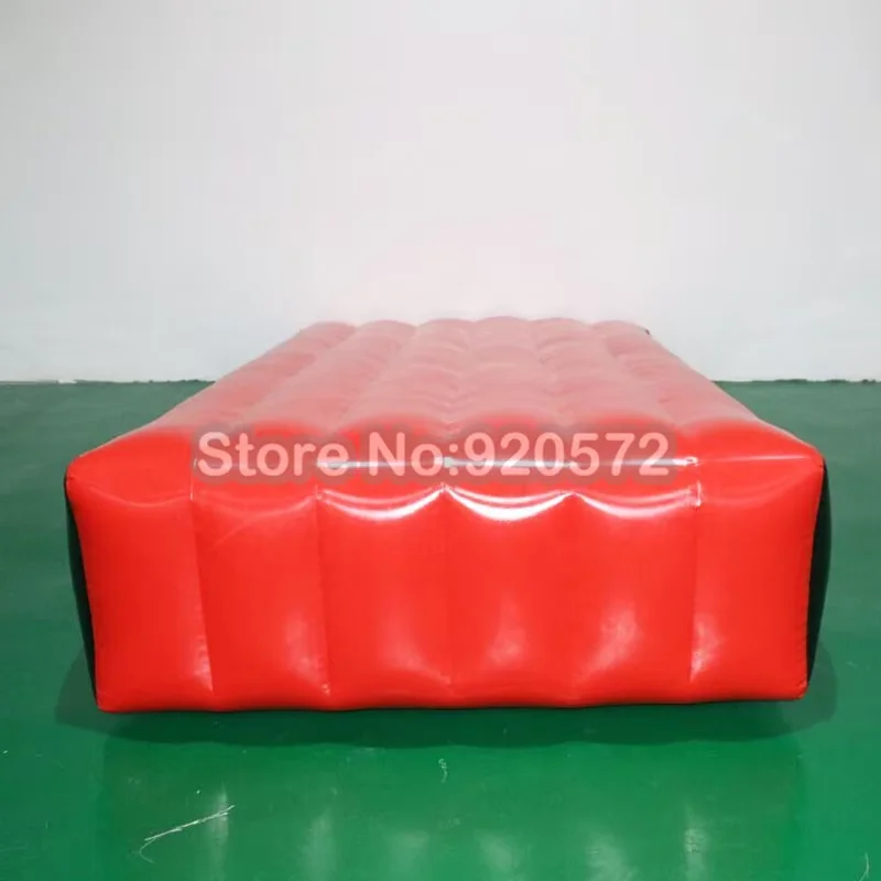 Rampa de aterrizaje de alta calidad hecha a mano, 4m x 2,5m, precio de fábrica, 20-60cm de altura, pista de caída, inclinación de aire inflable para gimnasia