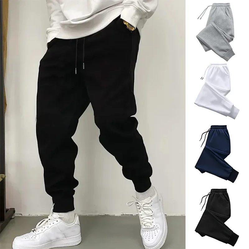 

Solid Color Mens Sweatpants Hot Sales Casual Pants Outdoor Sports Jogging Pants Daily Street Man Trousers Gym Fitness Sportswear