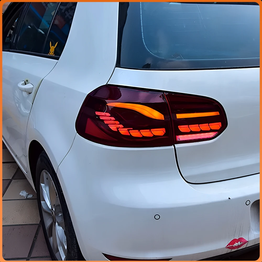 

Высококачественные светодиодные задние фонари «Драконья чешуя» Plug and Play для VW Golf 6 MK6 2010-2012, комплект для модернизации автомобильного освещения, автоаксессуары