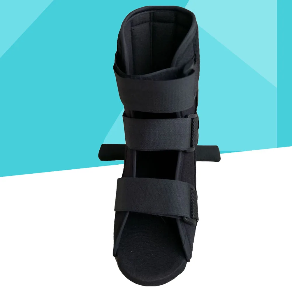 

3D Anti-Rotation Ankle Foot Stabiliser Boot Shoes For Sprain Fracture Rehabilitation Steel Wood Sole (M) Adjustable Support For