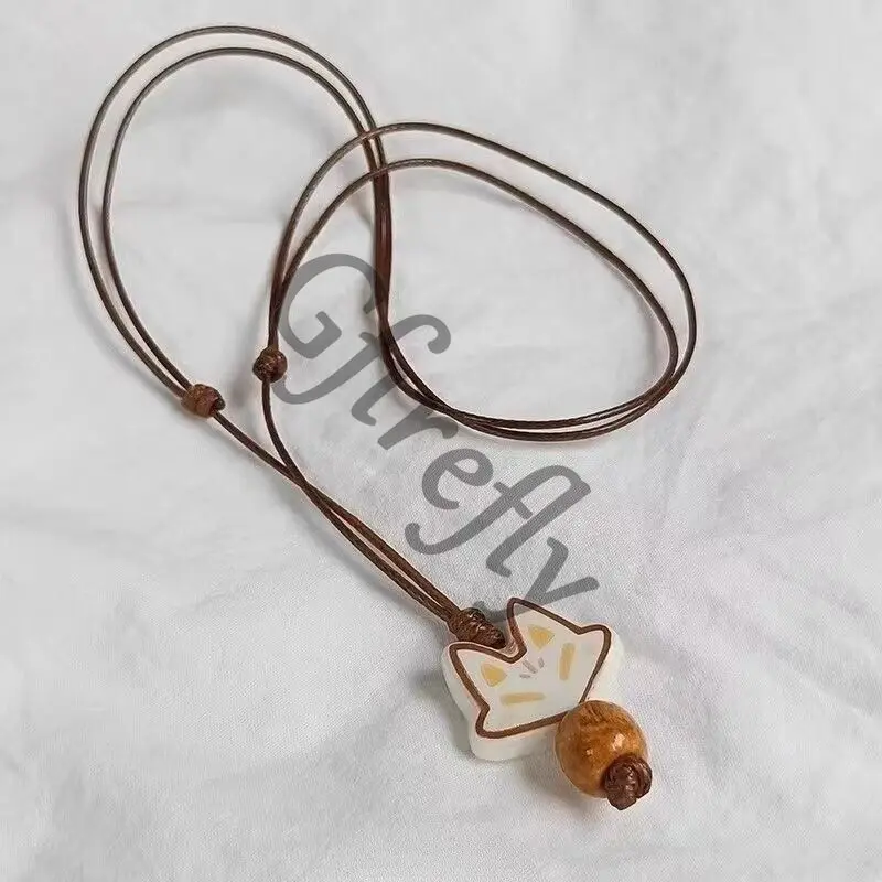 Necklace Light and Night Amulet Pendant Sariel Anime Craft Knit Sweater Collarbone Chain Handwork Weave Accessory