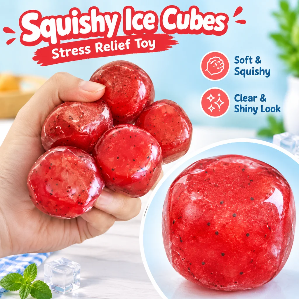 Squishy Kiwifruit Stress Relief Toy Watermelon Potato Smoothie Moldable Fidget Toys Cute Soft for Kids Adults