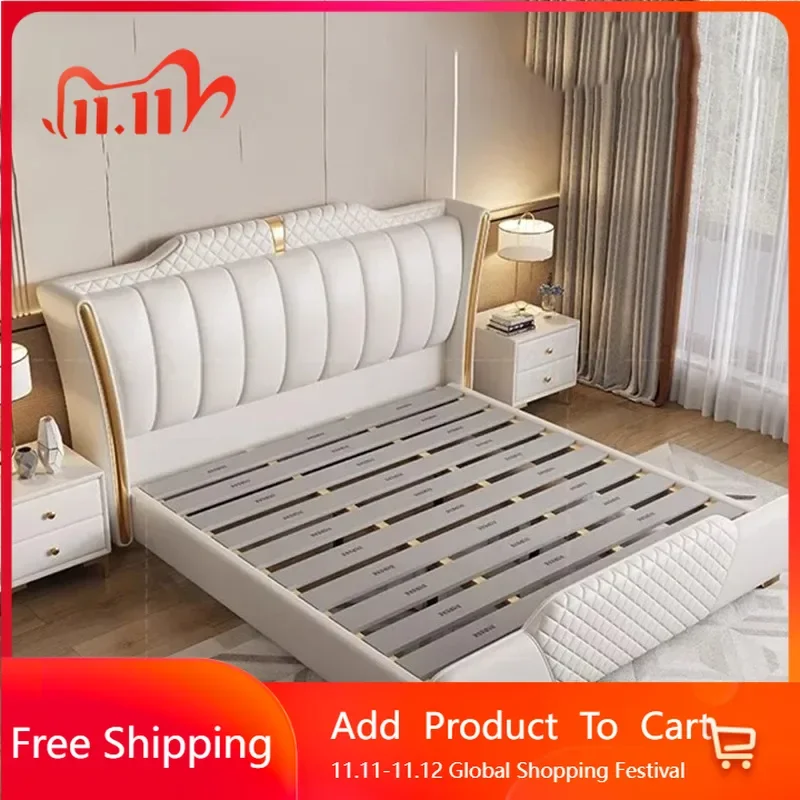 

Кровать с эргономичным каркасом, современный органайзер, большие высокие изголовья, каркасы двуспальной кровати, уникальная спальная веша, уникальная мебель