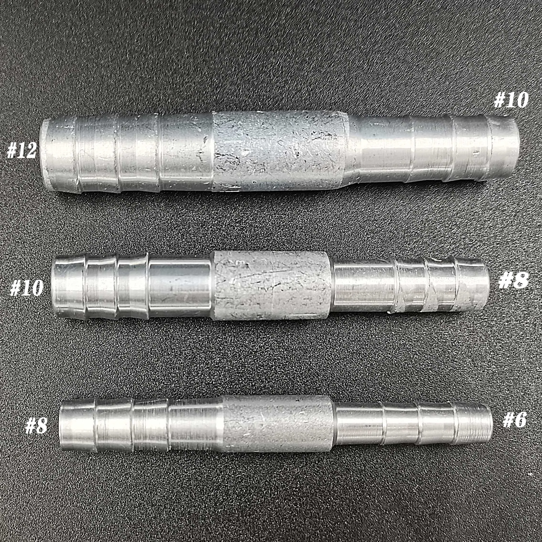 #6#8 #10#12 Air Conditioning System Hose Aluminum Joint Variable Diameter Pipe Joint Convert Straight Through Two-way Pipe Joint