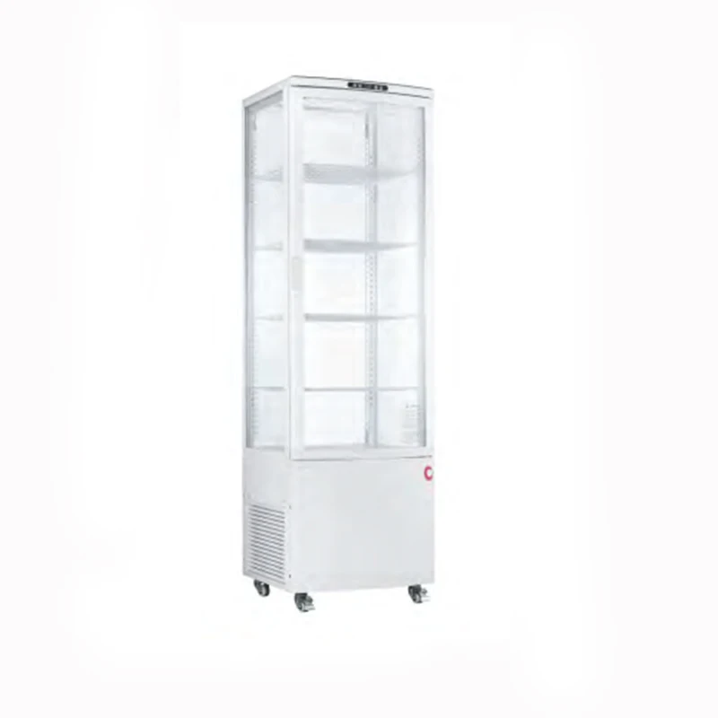 Latest Design Industrial Upright Glass Door Beer Display Cooler Showcase Freezer XC-238L