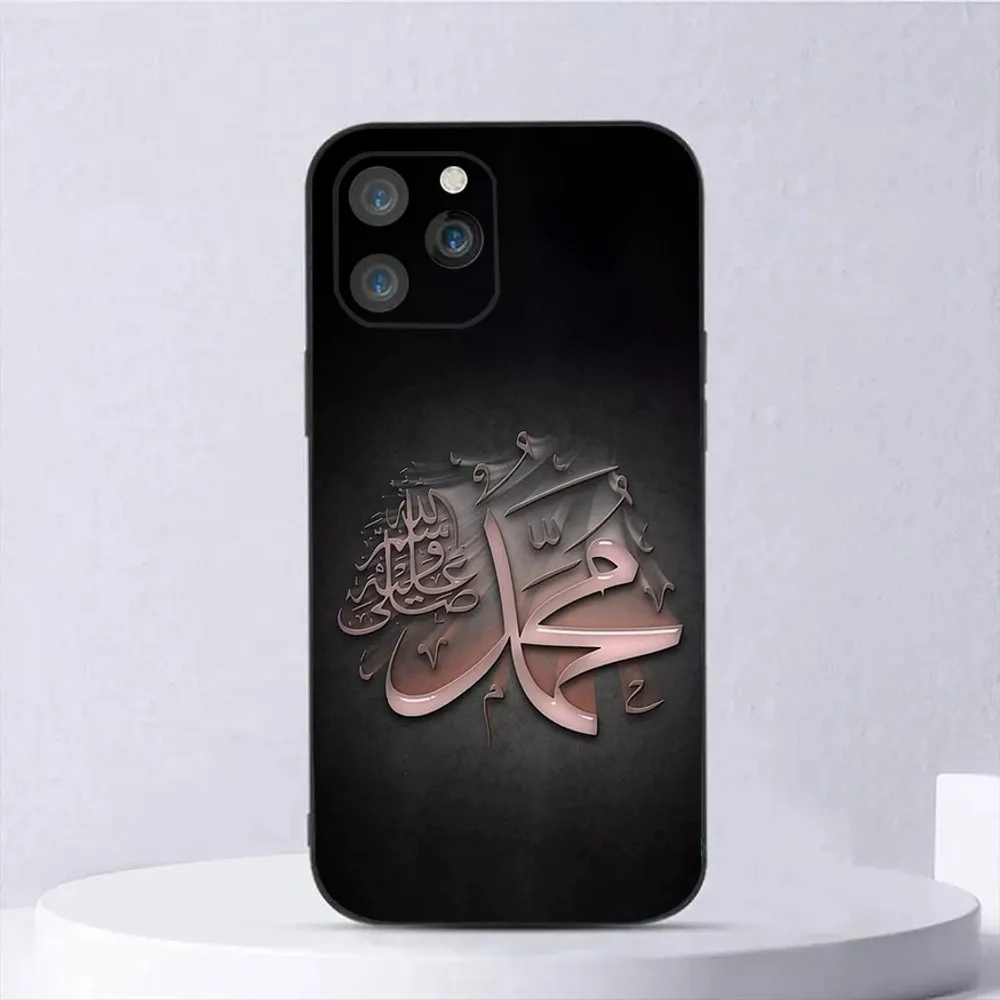 Muhammad Islam Prophet  Phone Case For iPhone15,14,13,12,11,Pro,Max,Plus,Mini,X,XS,XR,8,7,6,S,Plus,SE Soft Black Case