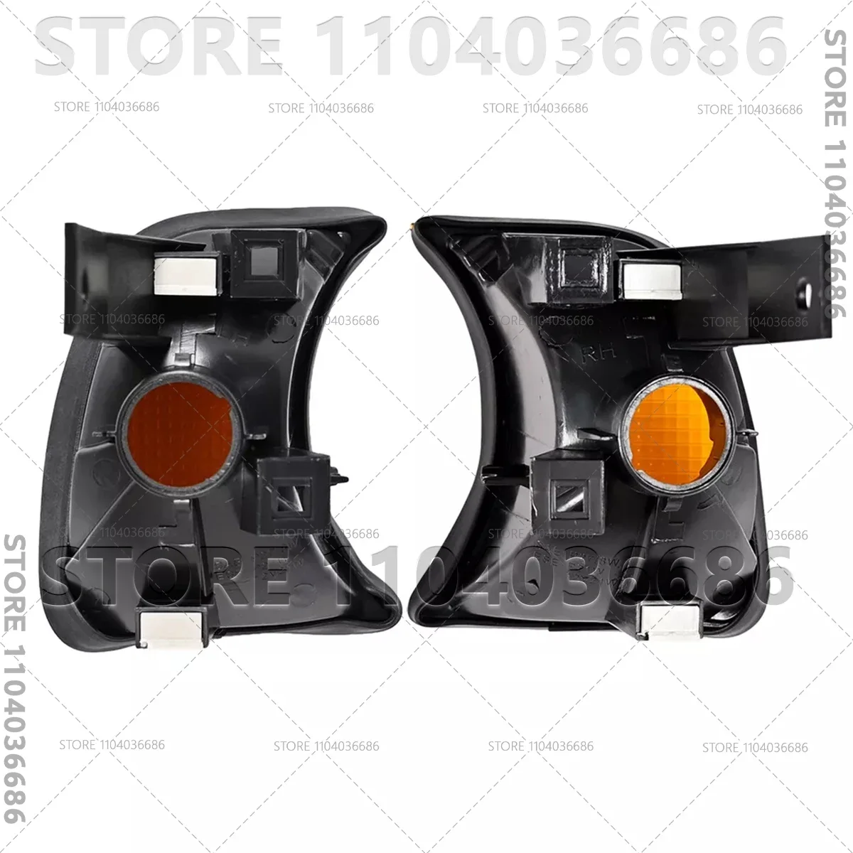 For 1986-1996 BMW 525i 530i 535i 540i M5 (E34) Front Bumper Corner Turn Signals Lights 63131384033 63131384034 view 4
