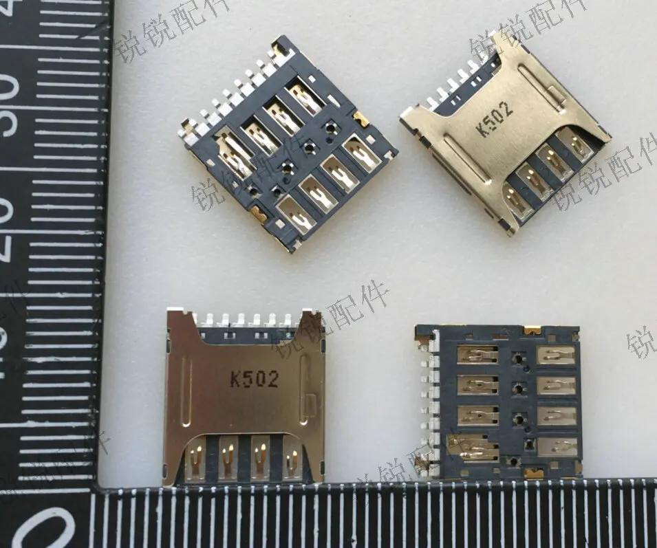 For MICRO SIM card holder card slot 9P plug-in, mobile phone, small  NANO SIM card slot