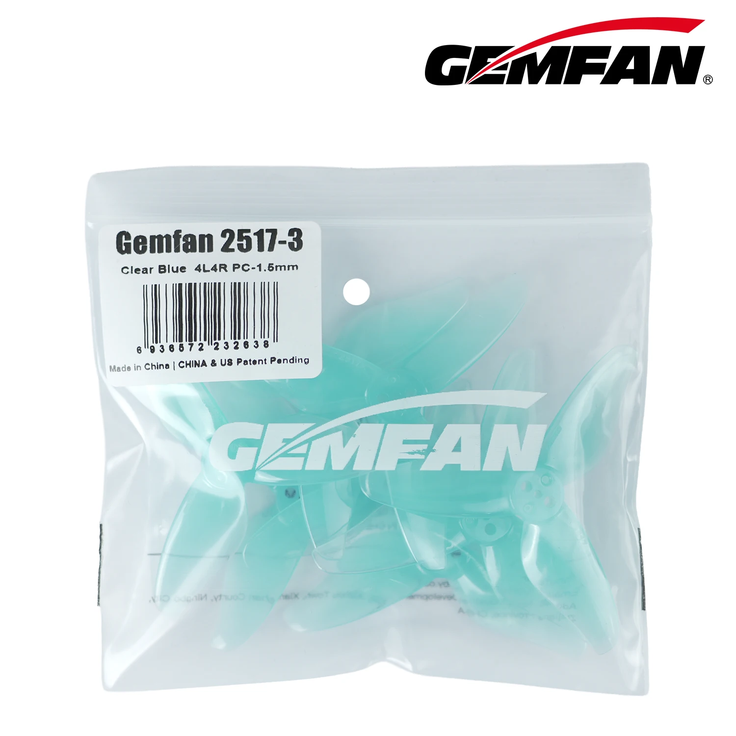 High Balance Gemfan 2517-3 Three Blades Propellers 4Pairs for 1404 FPV Quad Motor