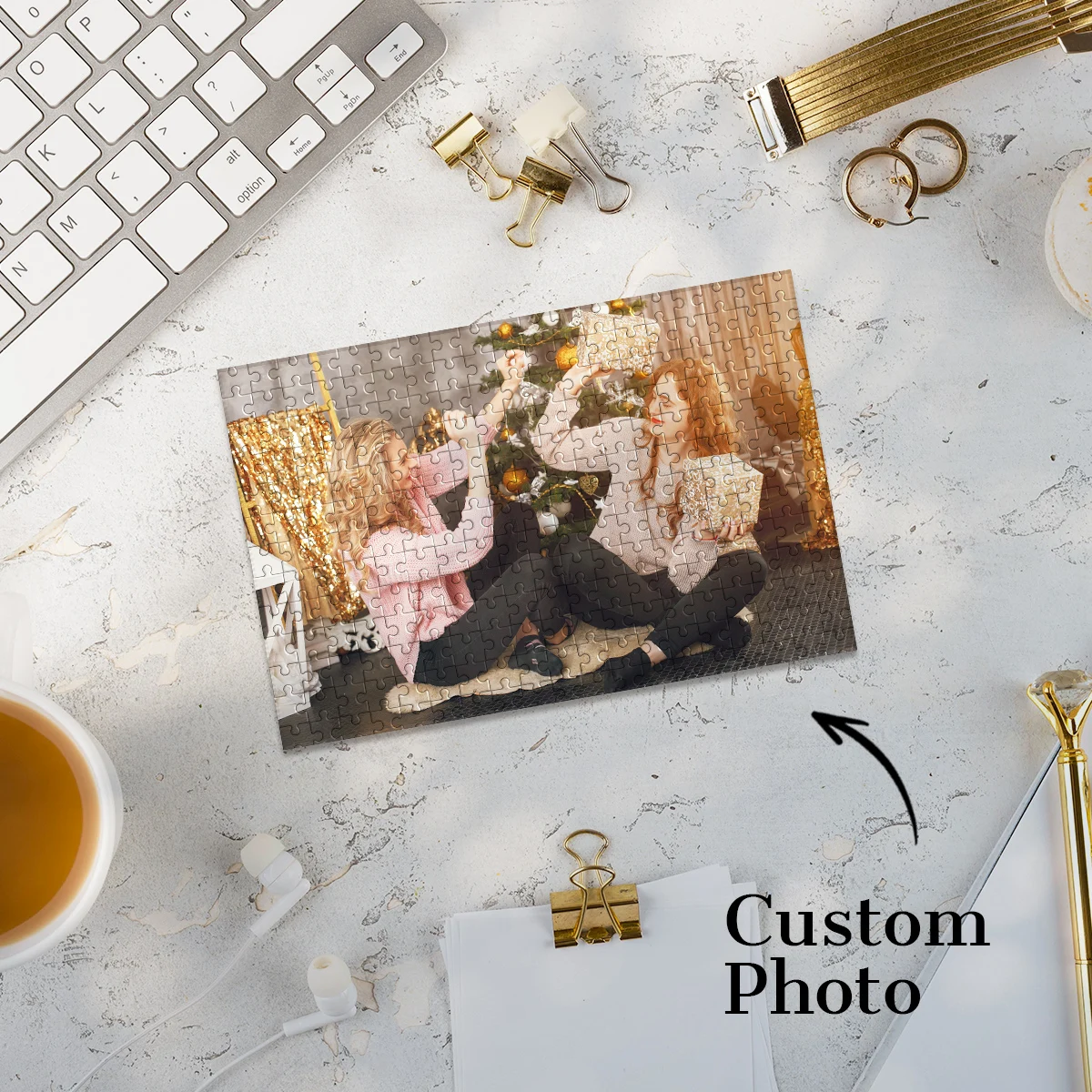 35/150/300/500pcs Cool Anniversary Customized Poster Jigsaw puzzle Customizable Photo Birthday gift