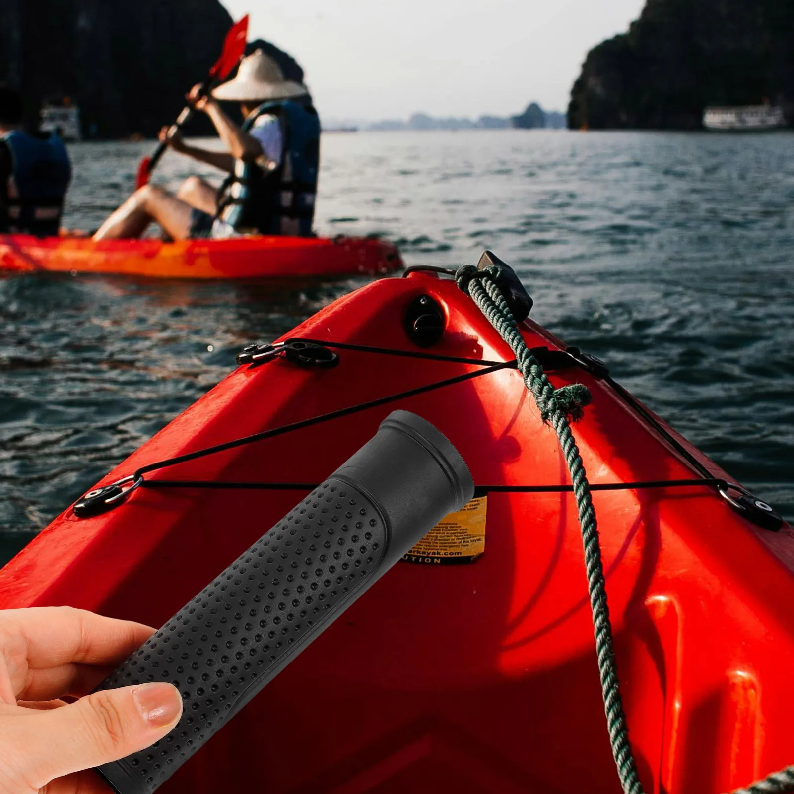 

2 Pcs Absorb Water Anti-slip Paddle Cover Kayak Handles Tpe Accessories Fishing