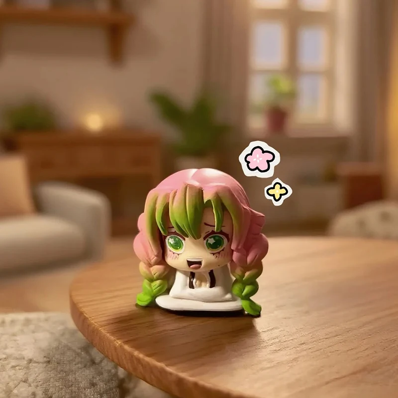 En Stock STASTO Demon Slayer Zenitsu durmiendo Ver Gashapon Castillo infinito Arco Agatsuma figura lindo Anime cápsula colección de juguetes