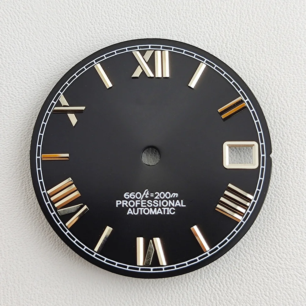 28.5Mm Nh35 Wijzerplaat Romeinse Wijzerplaat S Wijzerplaat Gewijzigde Wijzerplaat Voor Nh35/Nh36 Automatische Beweging Horloge Accessoires