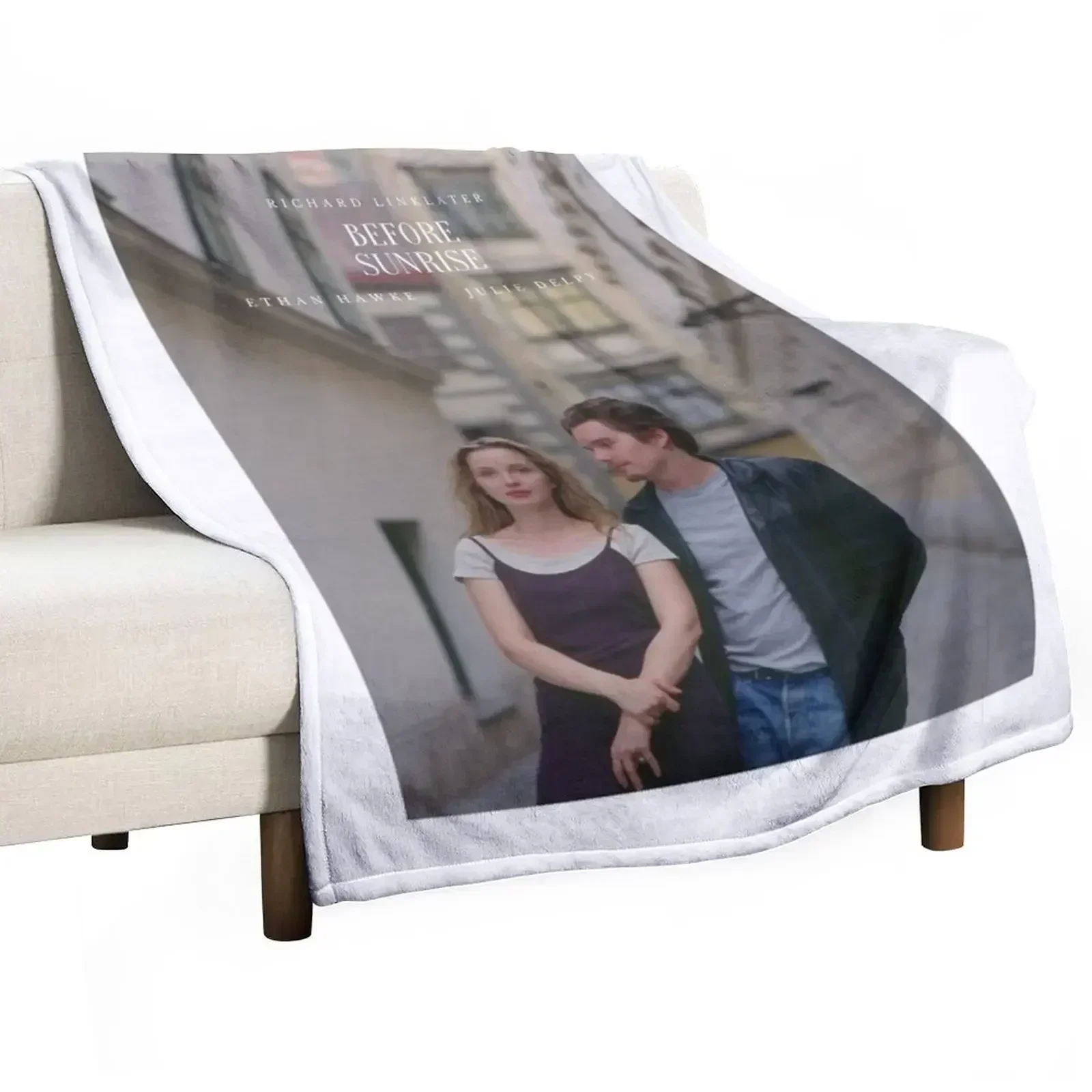Before Sunrise Poster Throw Blanket cosplay anime Blankets Sofas Of Decoration Bed linens Sofa christmas gifts Soft Big Blankets