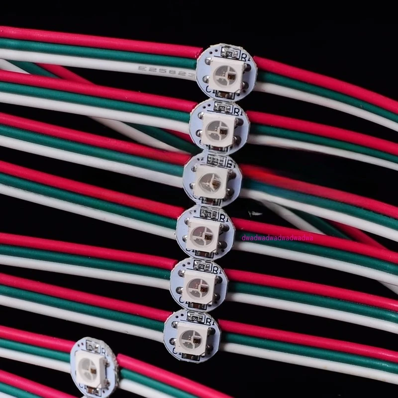 

WS2812B с линией, маленькими точками, 10 см, цветная линия, RGB, полноцветное светящееся слово, световая строка 5 В, маленькие точки