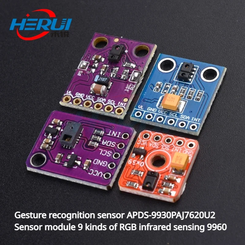 

Gesture recognition sensor APDS-9930PAJ7620U2 Sensor module 9 kinds of RGB infrared sensing 9960