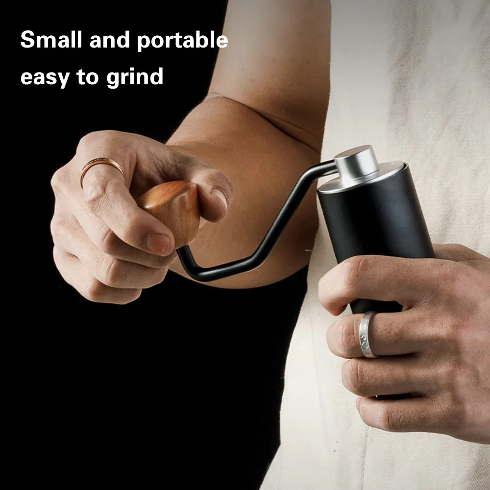ขายเครื่องบดกาแฟ เครื่องบดมือความจุ 20 กรัมพร้อมเครื่องบดเมล็ดกาแฟด้วยตนเองสแตนเลสแบบปรับได้ภายนอก