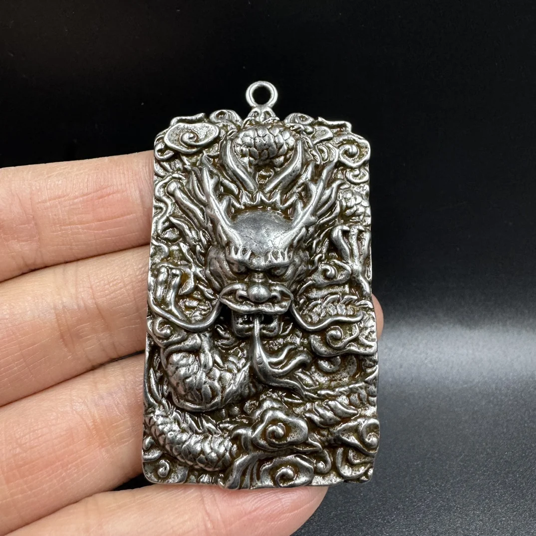 Fine Craftsmanship Zodiac Dragon Double-Sided Pendant Tian Tie Metal Keychain, Necklace, Bag Car Ornament,  Home Decor Sculpture