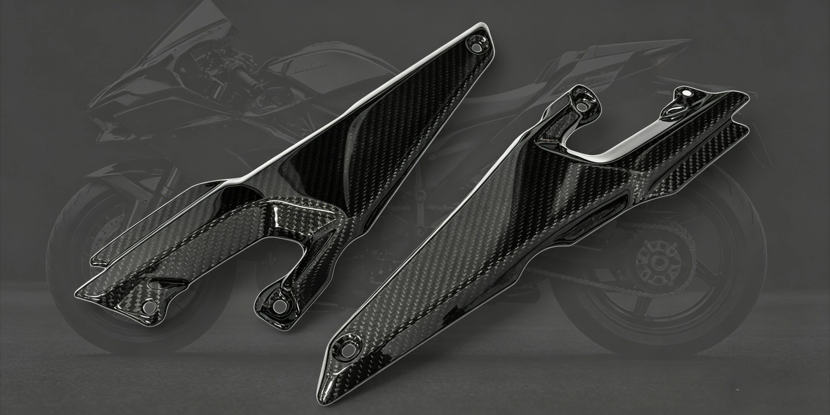 

Carbon Fibre Motorcycle Side Fairing Cover Trim for KAWASAKI Z900 2017-2023