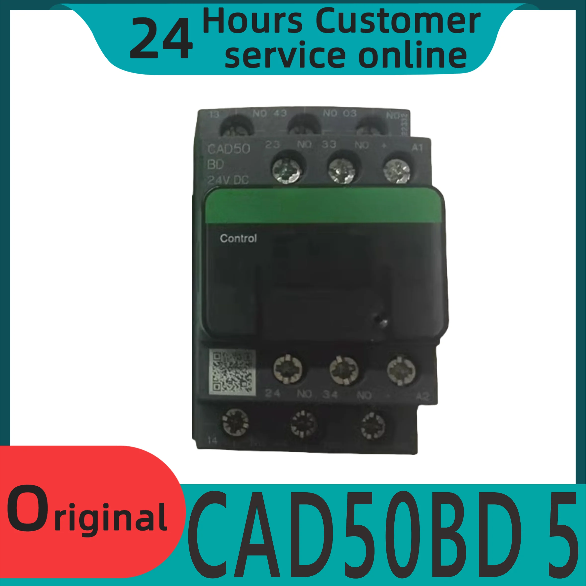 

Brand new original DC control relay CAD50BD 5 normally open DC24V