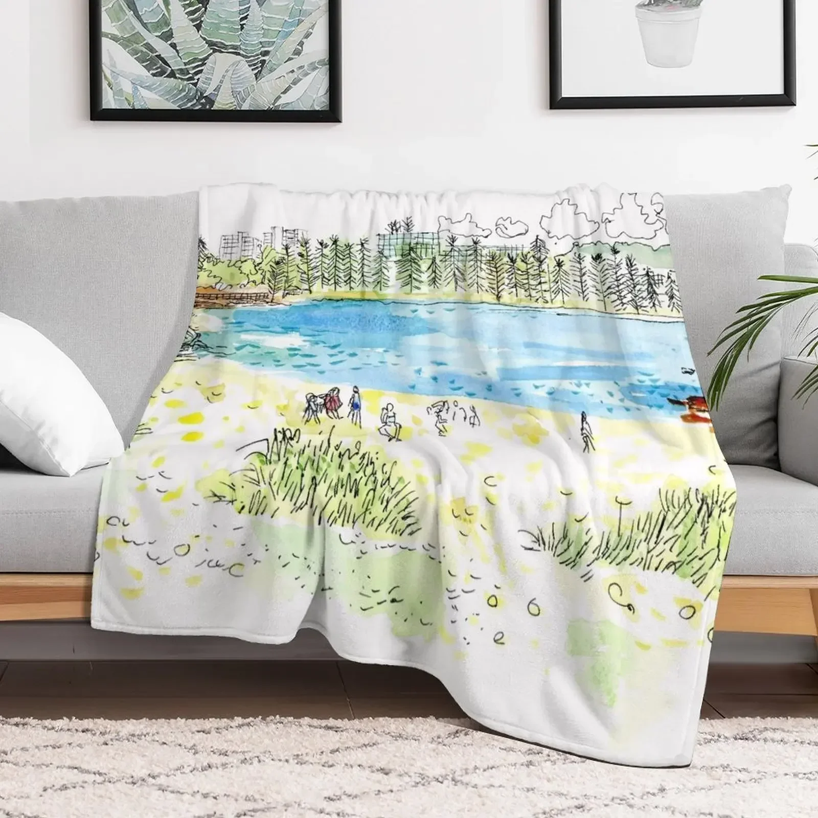

Shelly Beach - Manly Throw Blanket Luxury St For Decorative Sofa Blankets