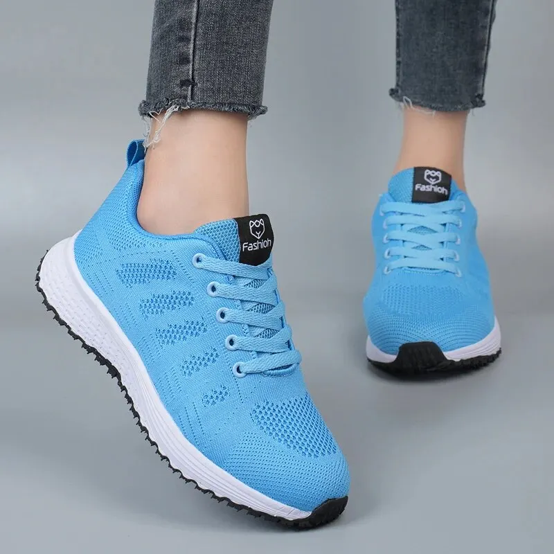 

Women Breathable Sports Shoes for Women 2025 Casual Tennis Shoes Walking Mesh Running sandals Platform Sneakers Female Footwear