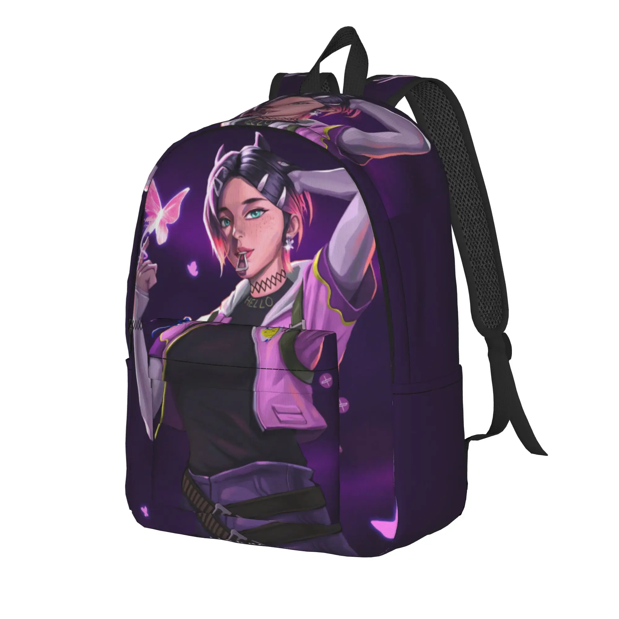 Clove Backpack V-Valorant Workout Backpacks Youth Pretty School Bags High Quality Pattern Rucksack
