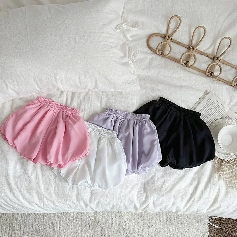Bellbell Summer Children Girls Shorts Dot Printed 2-6Yrs Girls Flower Bud Shorts Casual Elastic Waist Infant Babys Girls Shorts