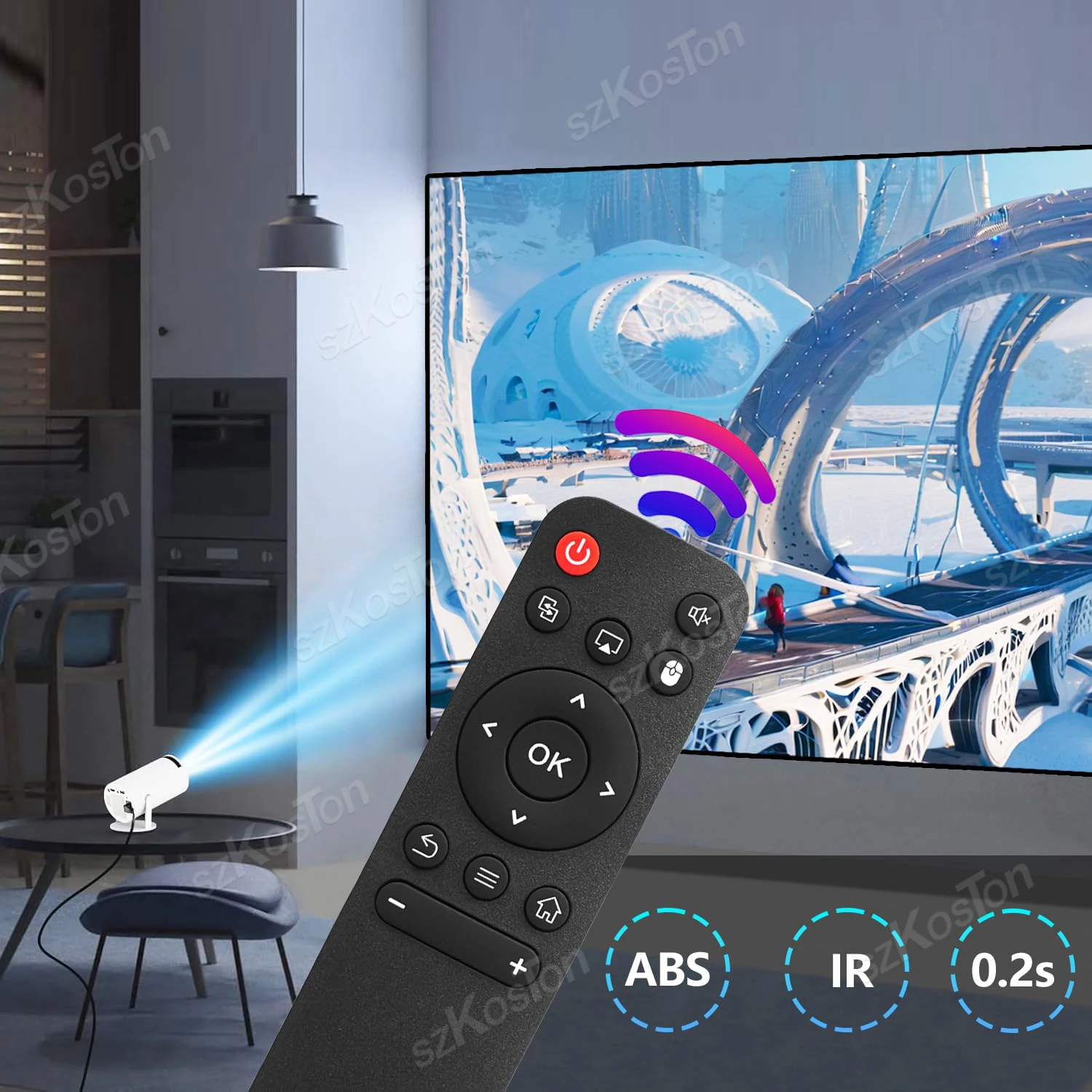 جهاز تحكم عن بعد بديل متوافق مع جهاز التحكم عن بعد Magcubic Mini HY300 / HY300 PRO / HY320 / HY320mini IR