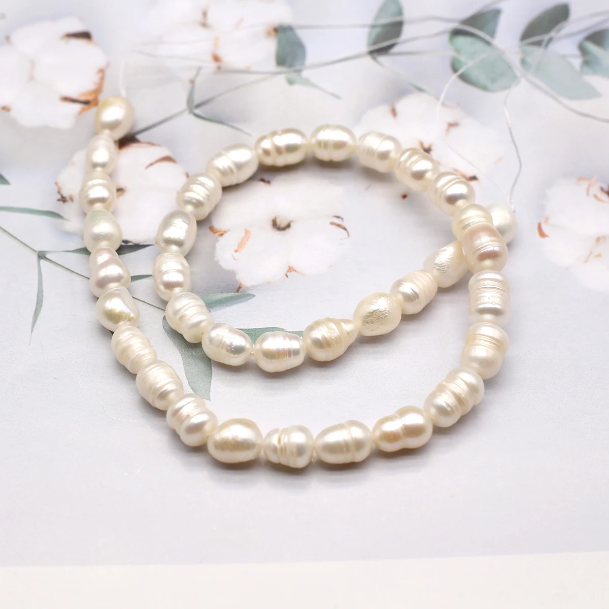 100% Natural Zhuji Freshwater Pearl Beads Grade A Loose Spacer Pearl Bead for Diy Women Necklace Choker Jewelry Gifts