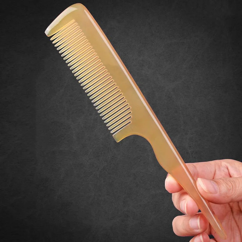 

100% Natural Sheep Comb with Long Handle Anti-Static Head Scalp Meridian Massage Hair SAP Health Care Styling Tool