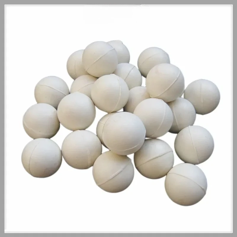 Loook Store 100PCS White Solid Rubber Bouncy Balls Multiple Sizes 10-50mm for Vibrating Sieve Screen Anti-blocking Cleaning Use