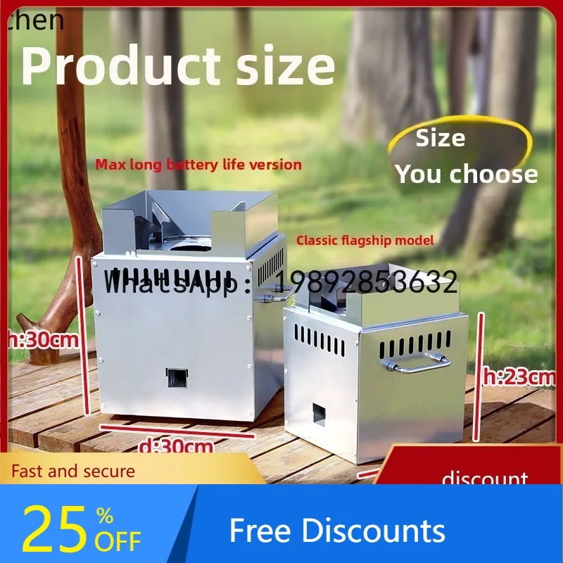 

AA Outdoor Portable Smokeless New Model Firewood Stove Household Wood Burning Stove Outdoor Stove
