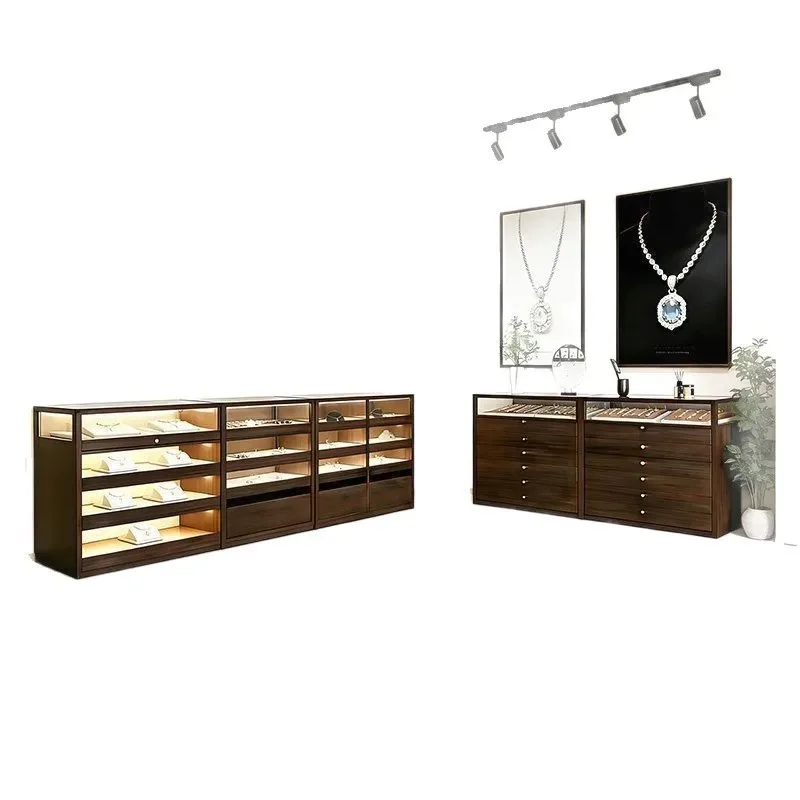 Jade Jade Jewelry Diamond Glass Ceramic Jewelry Display Cabinet Zhongdao Cabinet Display Cabinet