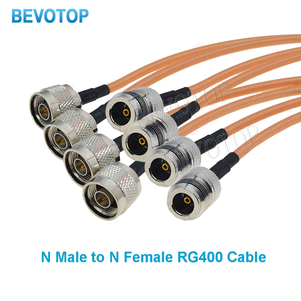 RG400 Double Shielded RF Coaxial Cable Jumper Adapter SO239 N Male to N Male High Quality Low Loss 50-3 50 Ohm