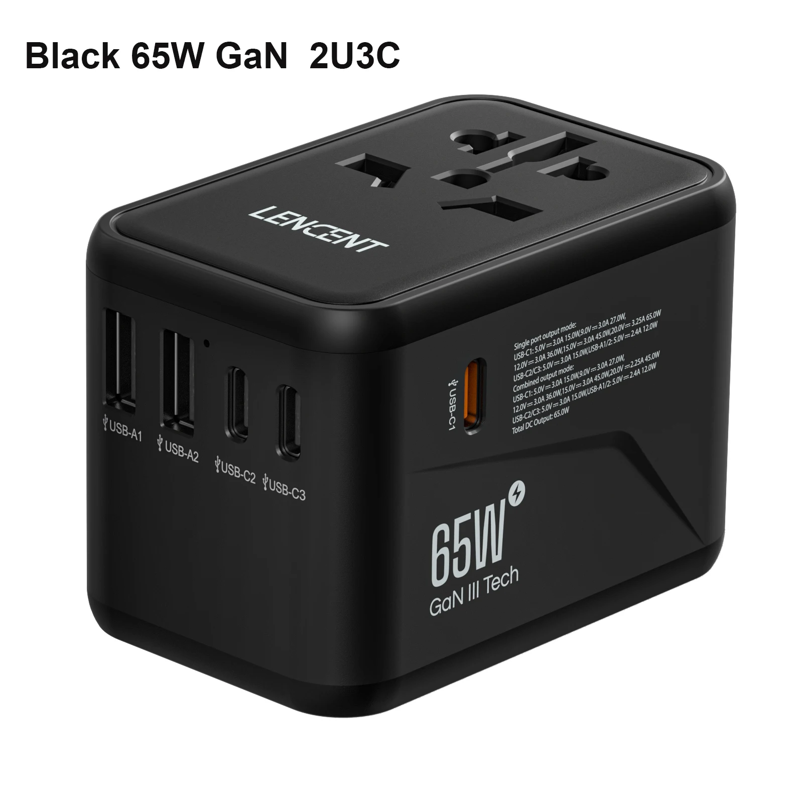 Black 65W 2U3C