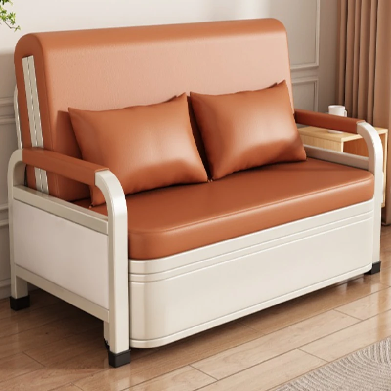 

double push-pull bed small apartment folding dual-purpose Sofa bed household multi-functional cama abatible pared home furniture