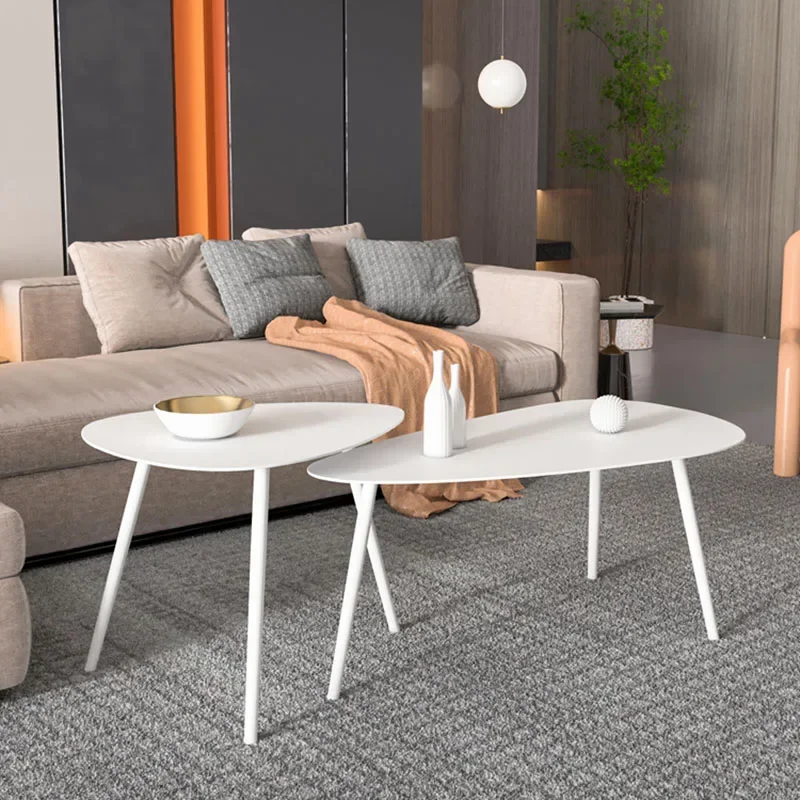 

European Unique Coffee Tables Living Room Modern Simple Nordic Coffee Table Irregular Modern Organizer Couchtisch Home Furniture