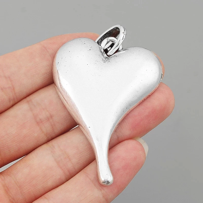 1PCS Large Heart Shape Charms Pendants Faux Suede Velvet Cord Simple Necklace Choker Jewellry