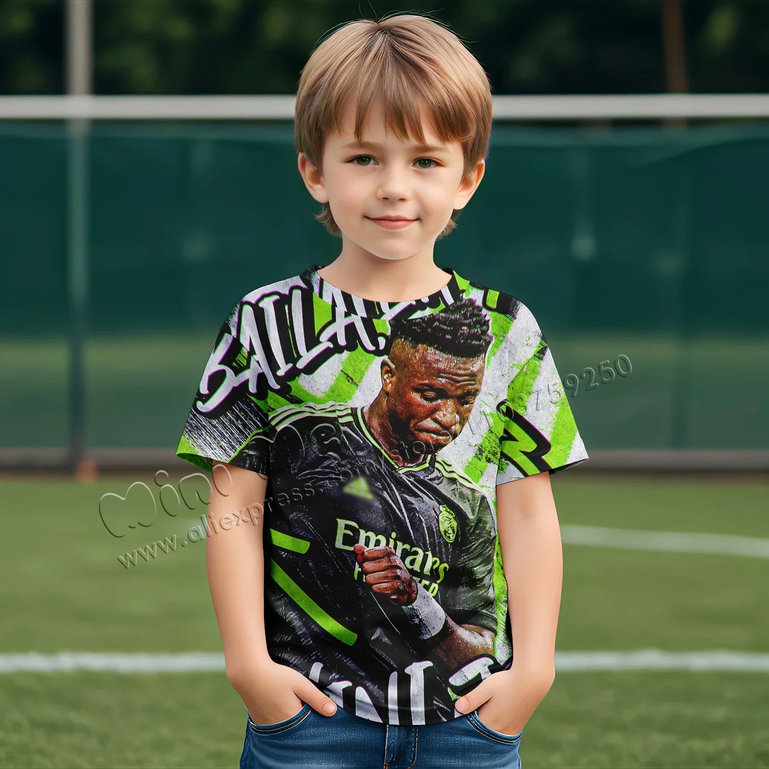 3d Printing Real Madrid Children Top Shirts Boys Clothes Splatoon Messi Children's Clothing Hulk 2024 Girl Clothes Ronaldo Stich