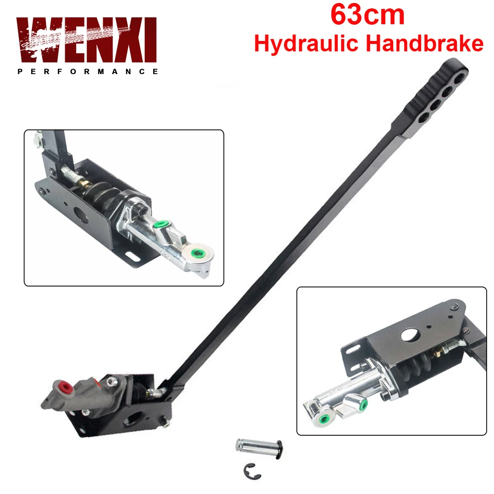 63cm Universal Long Vertical Hydraulic Handbrake Hydro E-brake Drift Race Hand Brake WX3658BK