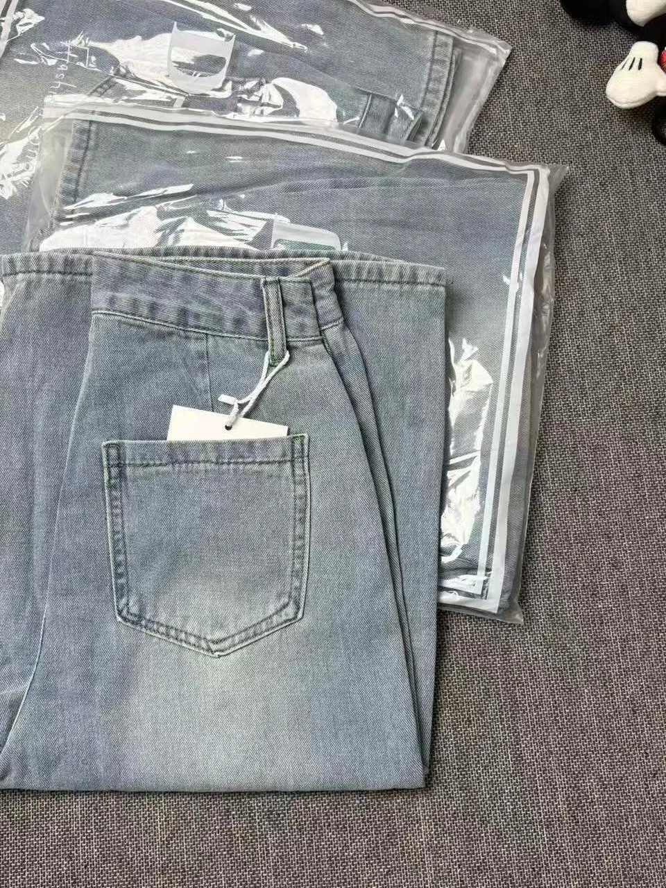 High Waist Wide Leg Jeans Women's Light Washed Summer Thin Loose Fitting Slimming Jeans American Style Casual Wear