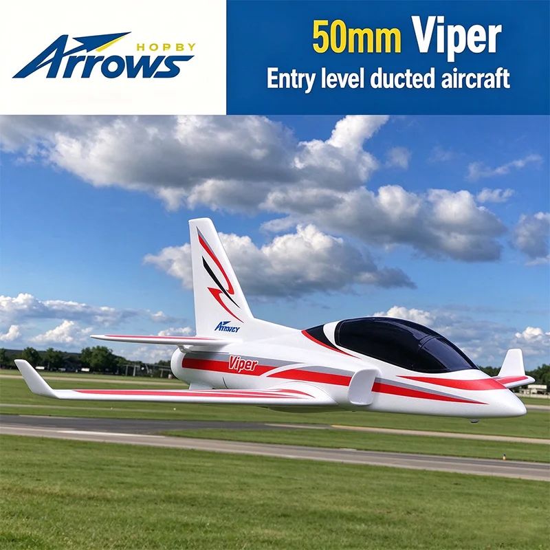 Blue Arrows 50mm Viper EDF Jet PNP With Vector Flight Stabilization System Fixed Wing Drop Resistant Novice Training RC Aircraft
