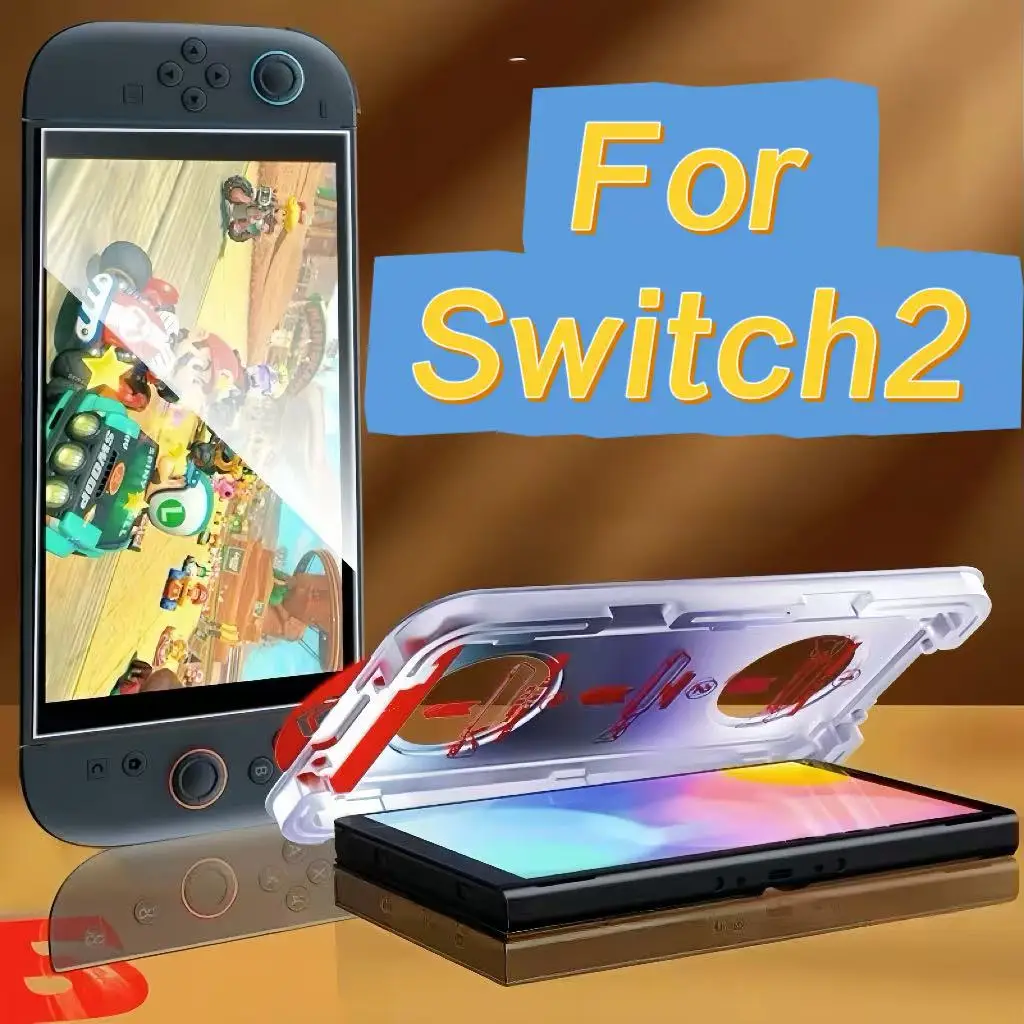 1 Stück Switch2 7,9 Zoll Gehärtetes Glas Displayschutzfolie 9H Härtegrad Kratzfest Blasenfrei