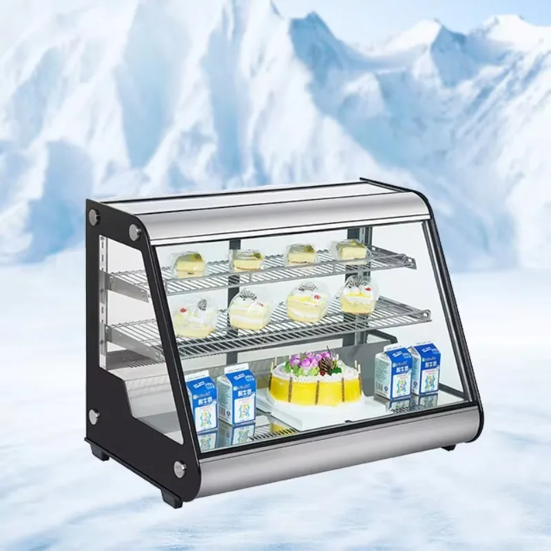 

Commercial Countertop Cake Showcase Glass Refrigerated Display Showcase Cake Vending Machine for Supermarket