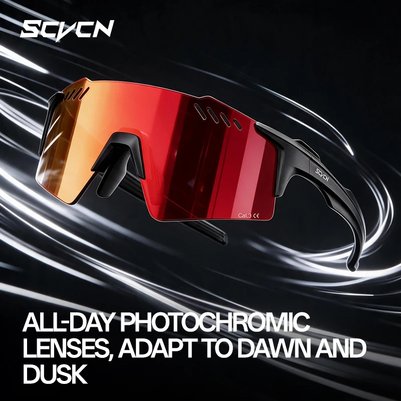 SCVCN Outdoor UV400 Anti-glare Polarized Hiking Sunglasses Surfing Pickleball Sports Cycling Glasses Road Bike Windproof Goggles