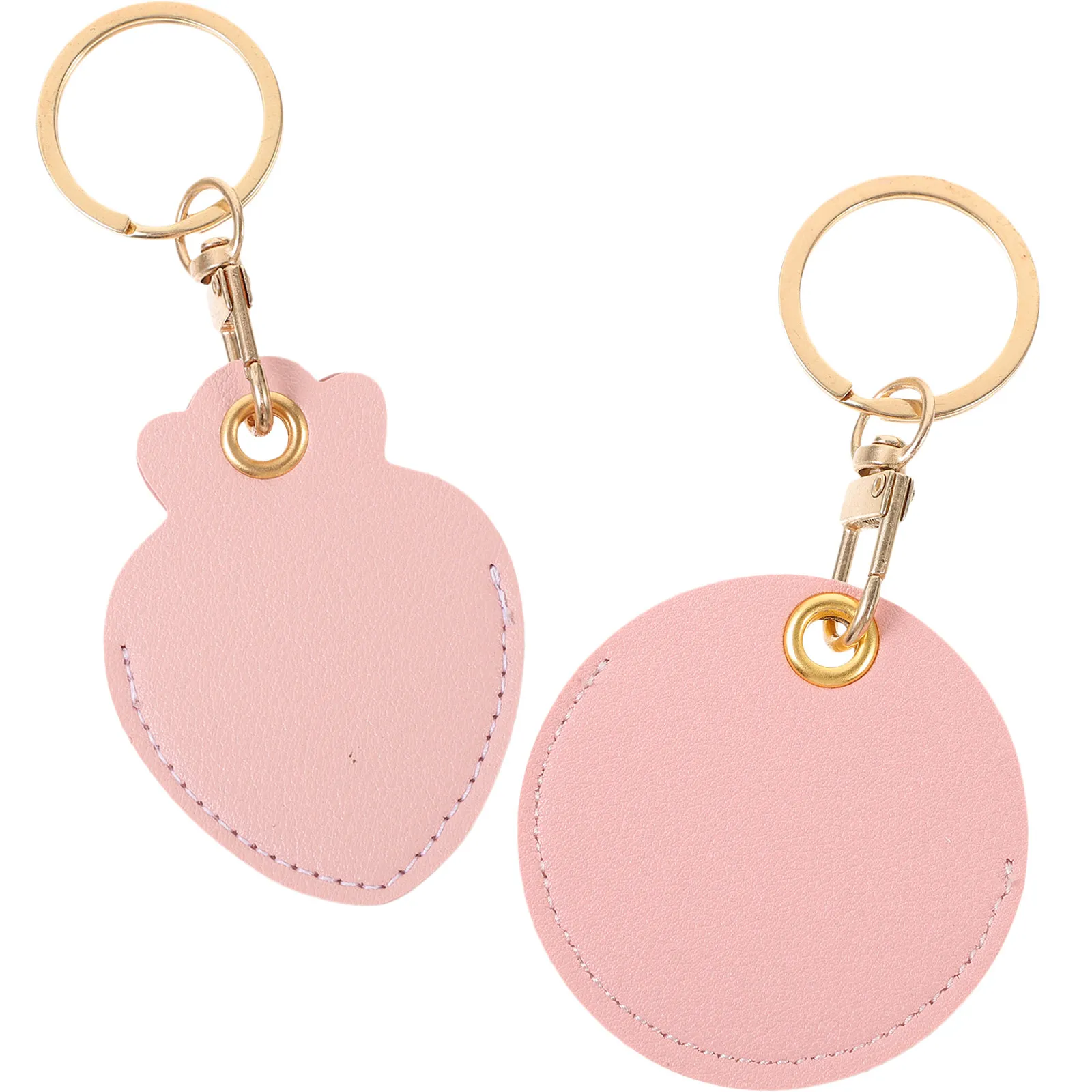 

2Pcs PU Rfid Key Fob Holder Compact Lightweight Protective Cover for Induction Fob Tag Keychain Pendant Door Access Card Storage