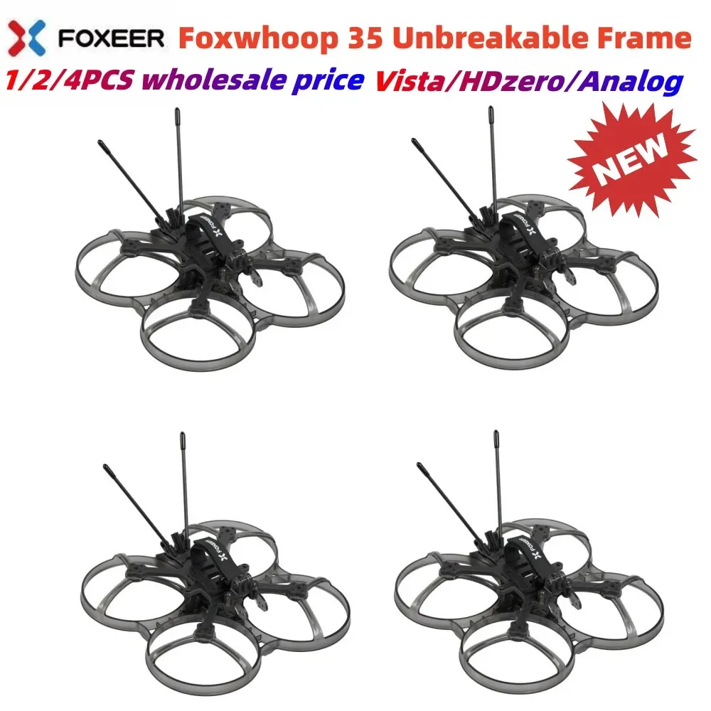 1/2/4PCS Foxeer Foxwhoop 35 142mm 3.5inch T700 Carbon Fiber Unbreakable Cinewhoop Frame For FPV Mini Freestyle Drones