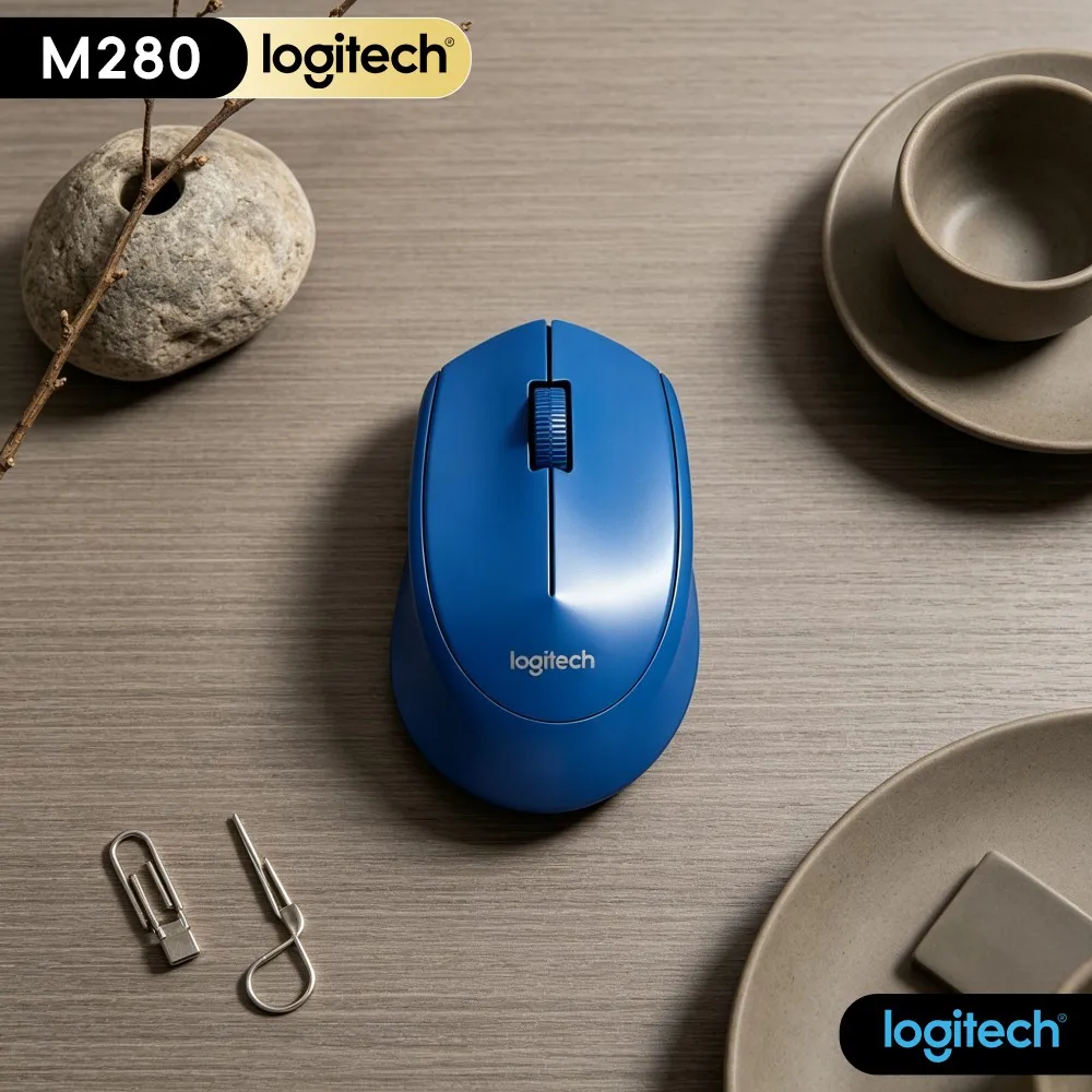 Casual Home Net Surf Wireless Mouse M280 Responsive Click Keys Stable 2.4G Link For Pc Notebook Desktop Office Computer Work